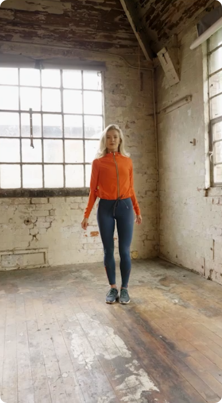 Athlete in studio room
